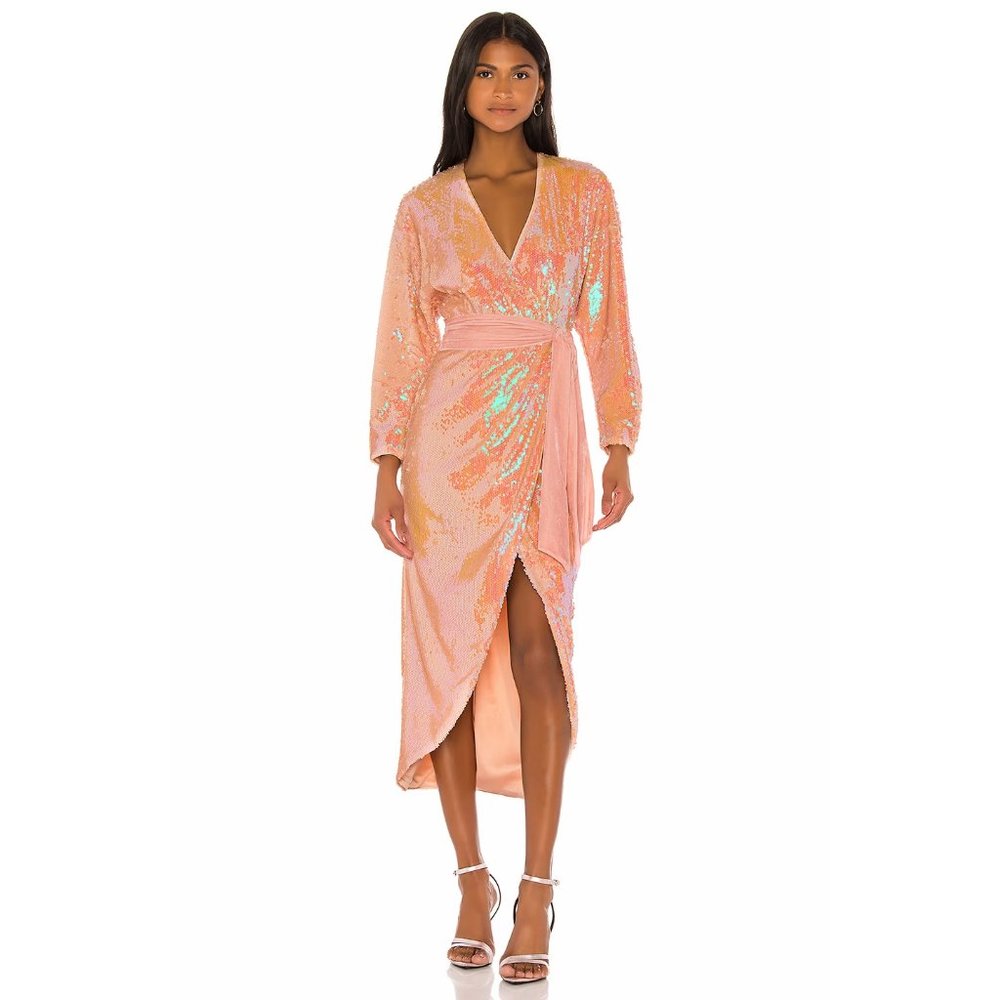 Song of Style Vernon Sequin Midi Dress (XS)